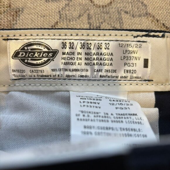 Dickies Mens Navy Blue Cargo Work Pants Size 36/32 NWT - Picture 5 of 7